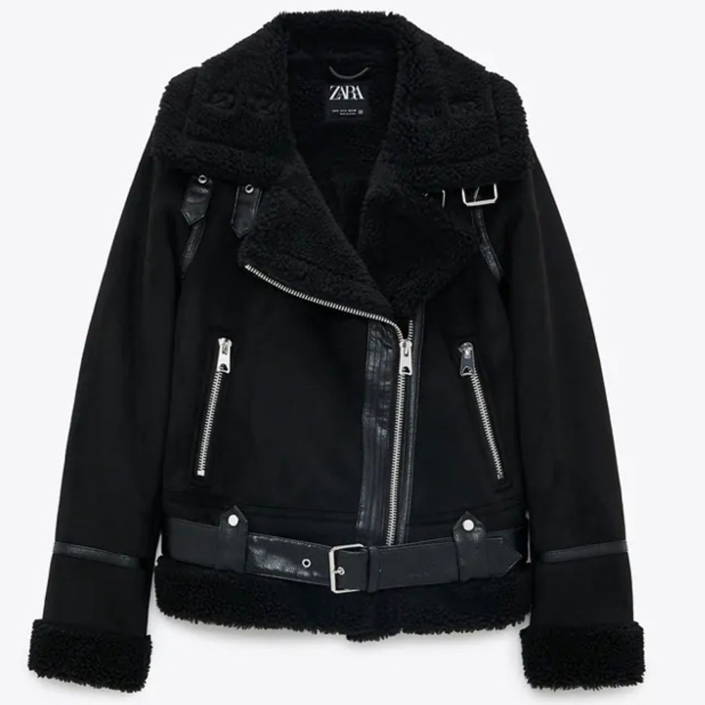 Zara Black Doubled Faced Jacket